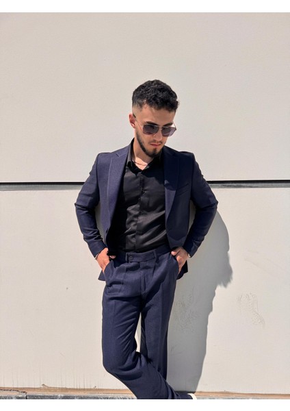 Slim Fit Yarım Astarlı Takım Elbise fiyatları