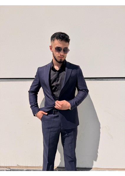 Slim Fit Yarım Astarlı Takım Elbise fırsatları
