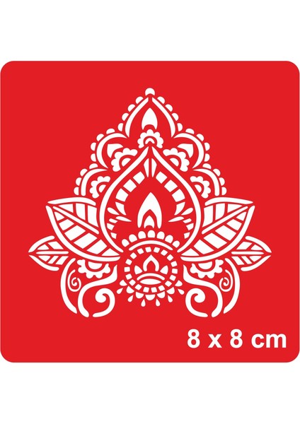 Dantel Motifi 254 Tattoo Geçici Dövme Şablonları Kına Kalıpları