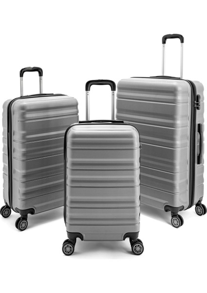 Abs Baklava Desenli Valiz Seti