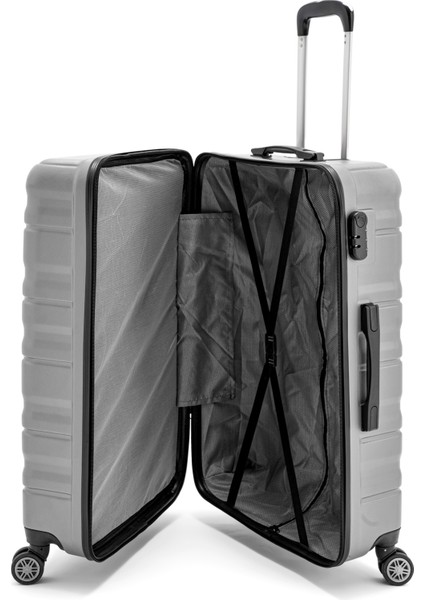 Abs Baklava Desenli Valiz Seti