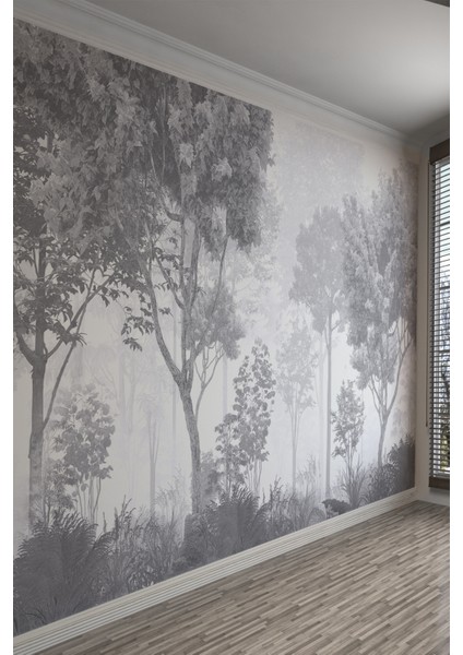 Sisli Orman Manzaralı Tek Parça Tekstil Duvar Kağıdı fiyatları