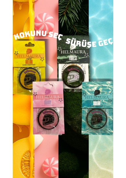 Helmaura Kask Parfümü 4 Lü Set modelleri