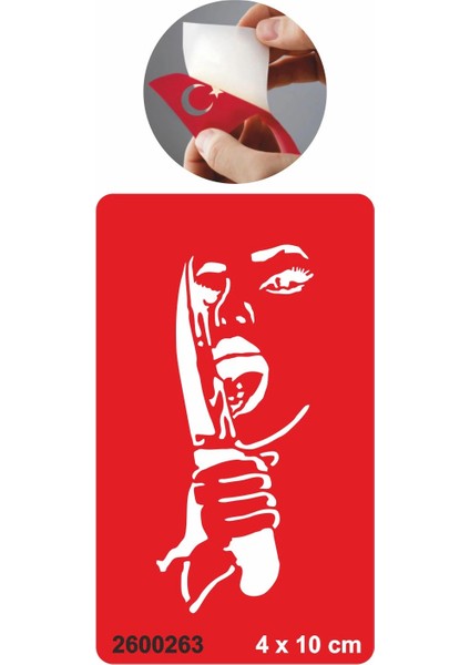 Bıçak Yalayan Kadın Tattoo Geçici Dövme Şablonları Kına Kalıpları