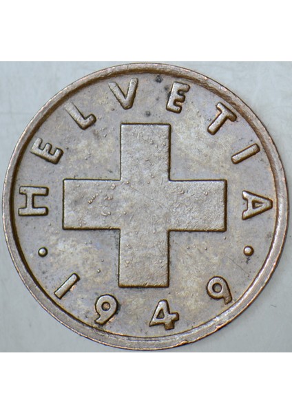 İSVİÇRE 1 RAPPEN 1949 BBRONZ 16 mm. indirimleri