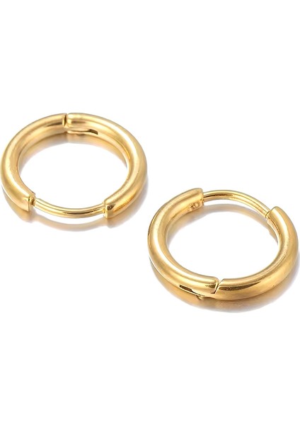 10MM Halka Çelik Küpe - Halka Küpe