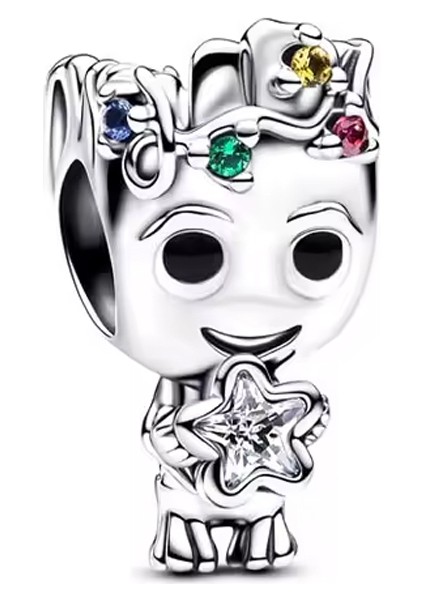 Mini Grootie Gümüş Charm