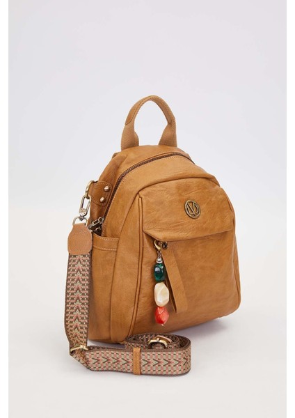 Kahve Taş Charm Detaylı Omuz Çantası fiyatları