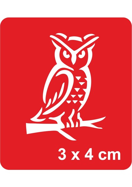 Benekli Baykuş Tattoo Geçici Dövme Şablonları Kına Kalıpları