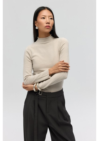 Serina Balıkçı Yaka Taş Ince Triko