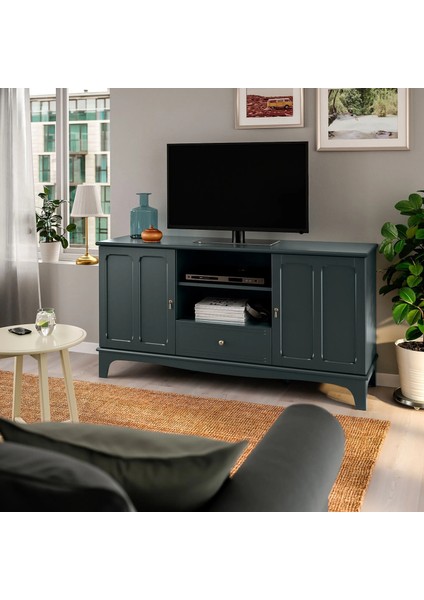 Lommarp Tv Sehpası Koyu Mavi-Yeşil 159 x 45 x 81 Cm modelleri