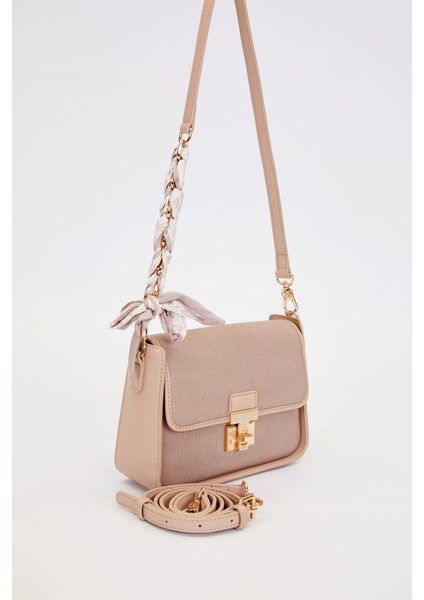 Gri Fular Bağlama Detaylı Omuz Çantası fiyatları