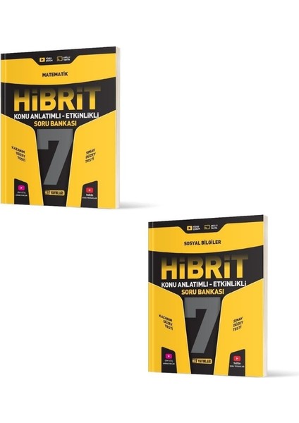 7.sınıf Hibrit Matematik+Sosyal Bilgiler Soru Bankaları