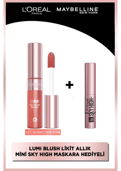 Lumi Işıltılı Allık 630 & Sky High Mini Maskara