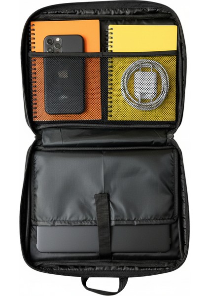 Omuz Askılı, Kedi Desenli Samsung Galaxy Tab S10 Fe+ 5g SM-X626B ile Uyumlu 13.1" , Çok Bölmeli, Suya Karşı Dayanıklı Tablet Çantası - Catlantis modelleri