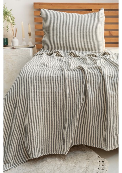 Modern Tek Kişilik %100 Pamuk 3 Katlı Müslin Yatak Örtüsü Yastıksızdır fiyatları