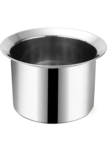 Paslanmaz Çelik Düz Yağ Kabı ( Stainless Steel Straight Basin 22CM ) - 1 Adet