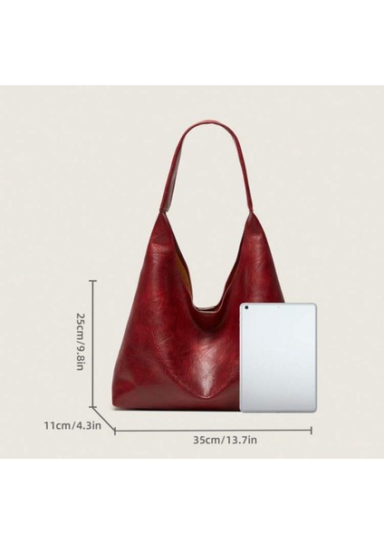 Kadın Omuz Çantası Büyük Kapasiteli Çok Yönlü Yumuşak Deri Yavrulu Cüzdanlı Salaş Çanta modelleri