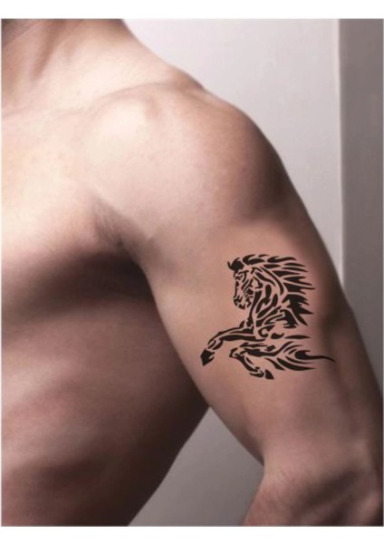 Rüzgar Gibi Dörtnala At Tattoo Geçici Dövme Şablonları Kına Kalıpları fiyatları