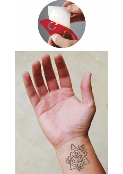 Doğada Valknut Gül Tattoo Geçici Dövme Şablonları Kına Kalıpları fiyatları
