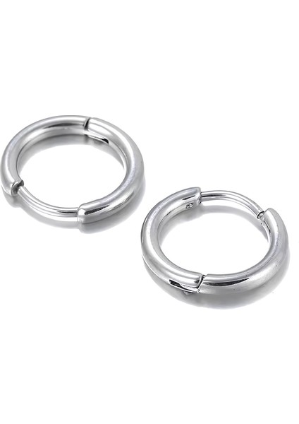 10MM Halka Çelik Küpe - Halka Küpe