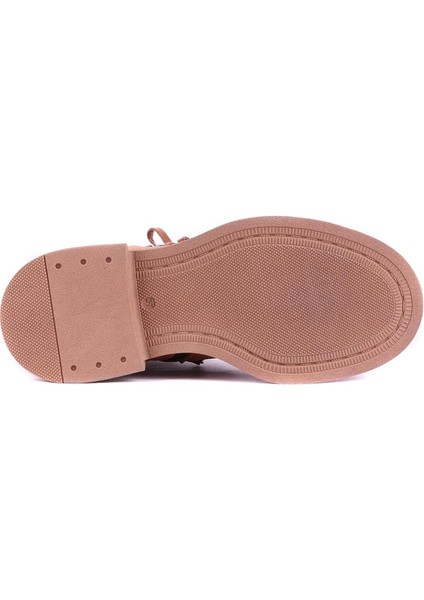 - Hakiki Süet Deri Taba Rengi Kadın Bot - 25101955 indirimleri