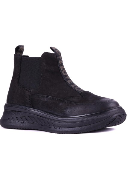 - Hakiki Nubuk Deri Siyah Renk Kadın Chelsea Bot - 25102251 fiyatları