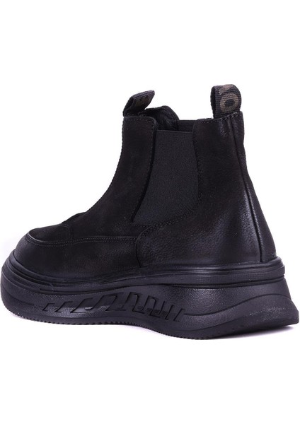 - Hakiki Nubuk Deri Siyah Renk Kadın Chelsea Bot - 25102251 fırsatları
