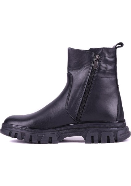 - Hakiki Deri Siyah Renk Fermuarlı Kadın Chelsea Bot - 25103053 fırsatları
