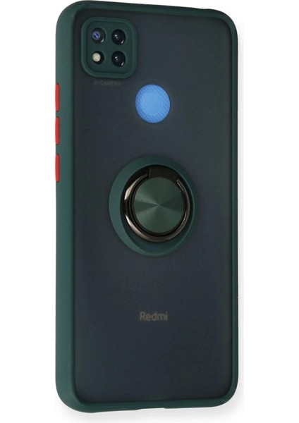 Bfs Xiaomi Redmi 9c Kılıf Montreal Yüzüklü Silikon Kapak - Yeşil fiyatları