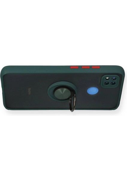 Bfs Xiaomi Redmi 9c Kılıf Montreal Yüzüklü Silikon Kapak - Yeşil modelleri