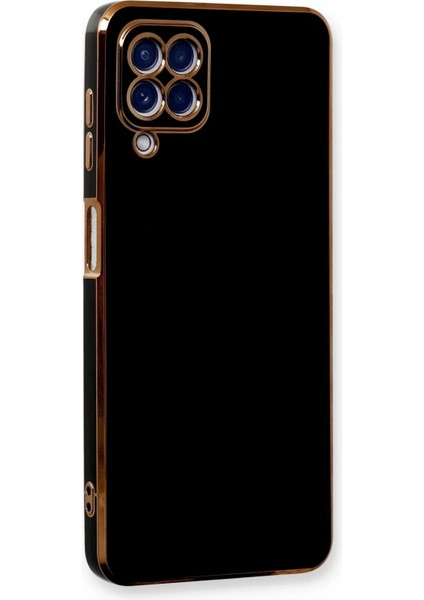 Bfs Samsung Galaxy A22 Kılıf Volet Silikon - Siyah