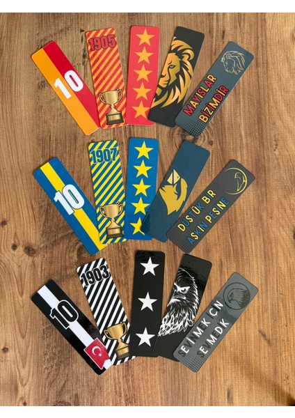 5 Adet Taraftar Kitap Ayracı - Sarı Kırmızı (15 Cm) fiyatları