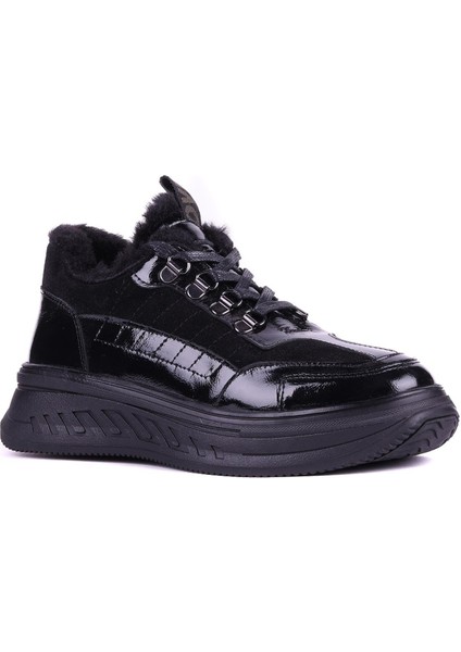 - Hakiki Deri Siyah Renk Kürklü Kadın Bot - 25102202 fiyatları