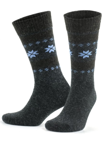 Alpaka Yünlü Çizgili Termal Kışlık Çorap 3097 fiyatları