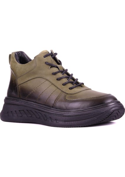 - Hakiki Deri Haki Renk Kadın Bot - 25102252 fiyatları