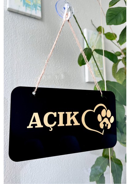 Pet Shoplar Için Gold Tasarımlı Pleksi Kapı Tabelası (Açık/kapalı) indirimleri