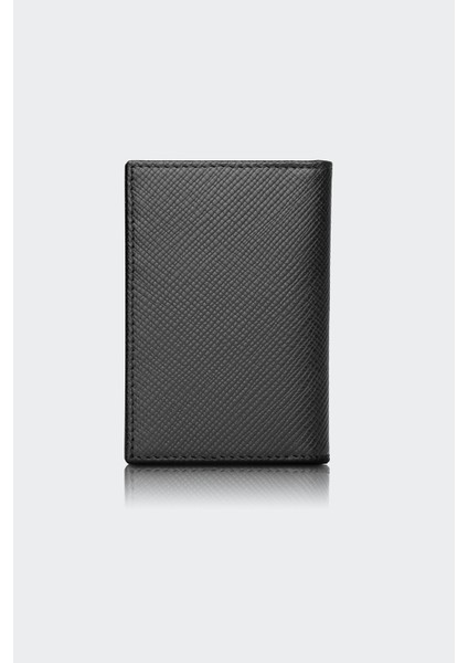 Hakiki Deri, El Yapımı, Kitap Tipi Kartlık, 6 Kart Yuvalı, 4511 Siyah modelleri