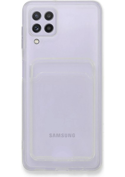 Bfs Samsung Galaxy A22 Kılıf Kart Şeffaf Silikon - Şeffaf fiyatları