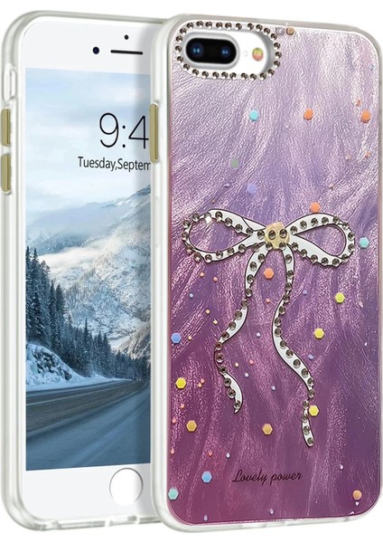 Bfs iPhone 7 Plus Kılıf Blade Aynalı Desenli Kapak - Desen 1