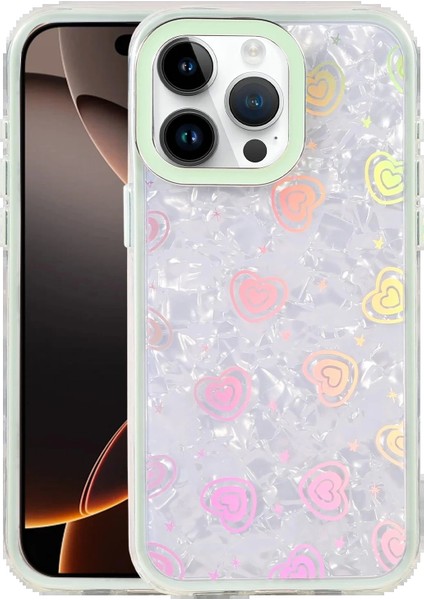 Bfs Apple iPhone 15 Pro Max Lumi Desenli Kapak - Açık Mavi
