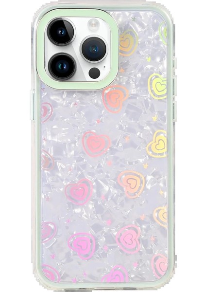 Bfs Apple iPhone 15 Pro Max Lumi Desenli Kapak - Açık Mavi modelleri