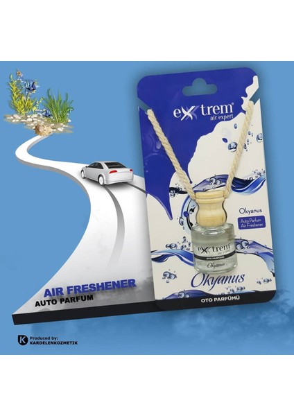 Aır Expert Okyanus Oto Parfümü 3'lü Set | Araba Kokusu - Kalıcı Ferah Koku - 8 ml x 3 Adet modelleri
