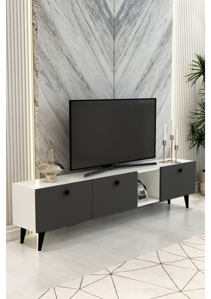 Model Hera 180 cm 3 Kapaklı Televizyon Ünitesi Modern Tv Ünitesi – Tv Sehpası | Televizyon Konsolu fiyatları