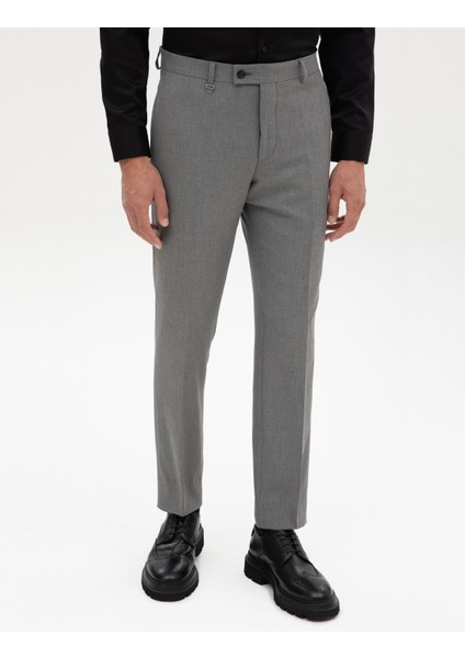 Erkek Füme Slim Fit Kumaş Pantolon 50317637-VR058 fiyatları