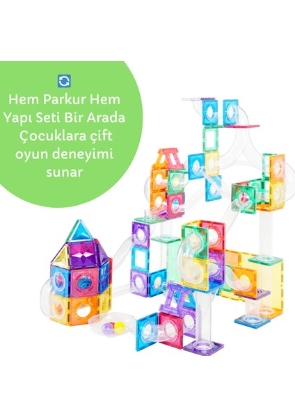 200 Parçalı Manyetik Karma Parkur Seti fırsatları