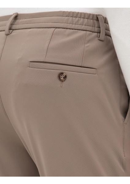 Erkek Bej Slim Fit Klasik Jogger Pantolon 50317618-VR011