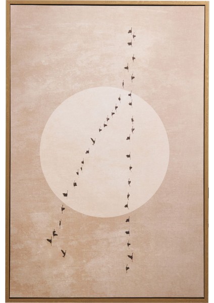 Deco Pajaros Tablo - Bej - 90X60 cm fiyatları