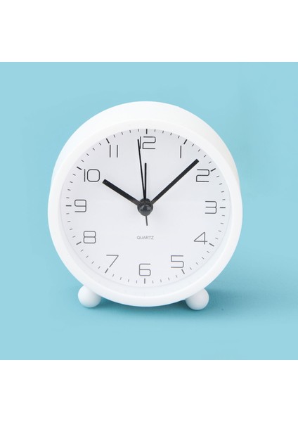 Kronos Masa Saati - Beyaz - 9x4 cm