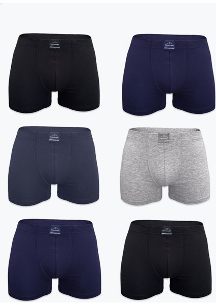 Erkek 6 Lı Paket Modal Boxer 6 Adet 6M251